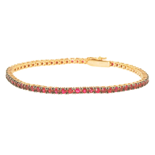 Ruby Tennis Bracelet