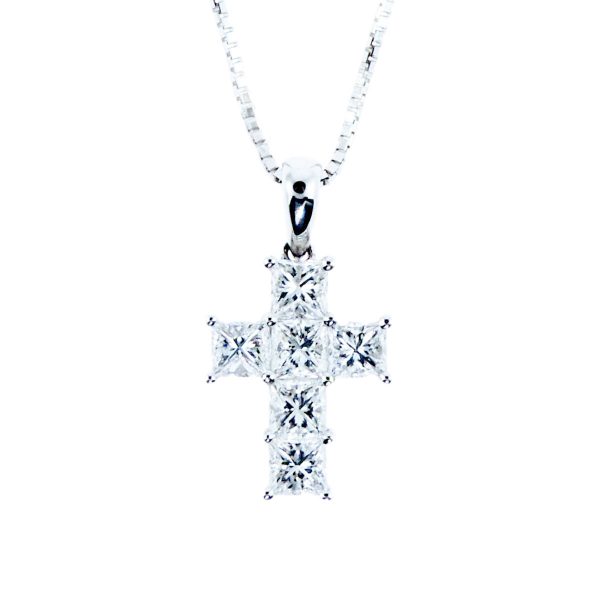 Χρυσός Σταυρός & Αλυσίδα με Διαμάντια