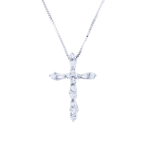 Χρυσός Σταυρός & Αλυσίδα με Διαμάντια