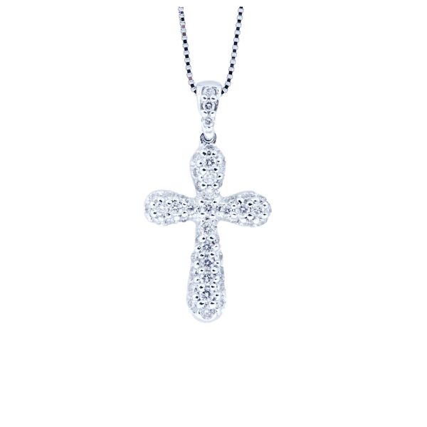 Χρυσός Σταυρός & Αλυσίδα με Διαμάντια