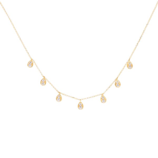 Χρυσό Κολιέ με Διαμάντια