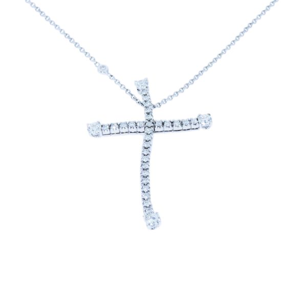 Gold & Diamond Cross & Chain