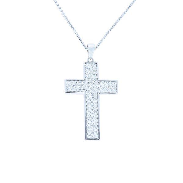 Χρυσός Σταυρός & Αλυσίδα με Διαμάντια