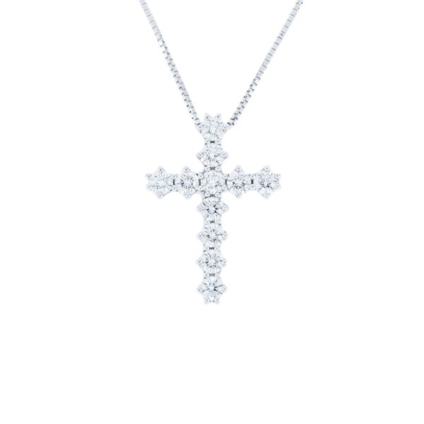Gold & Diamond Cross & Chain