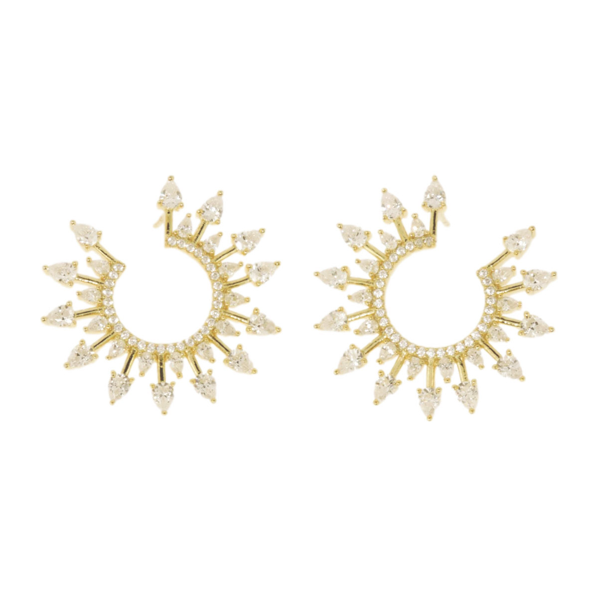 Silver & Cubic Zirconia Earrings John Lyras Jewellery