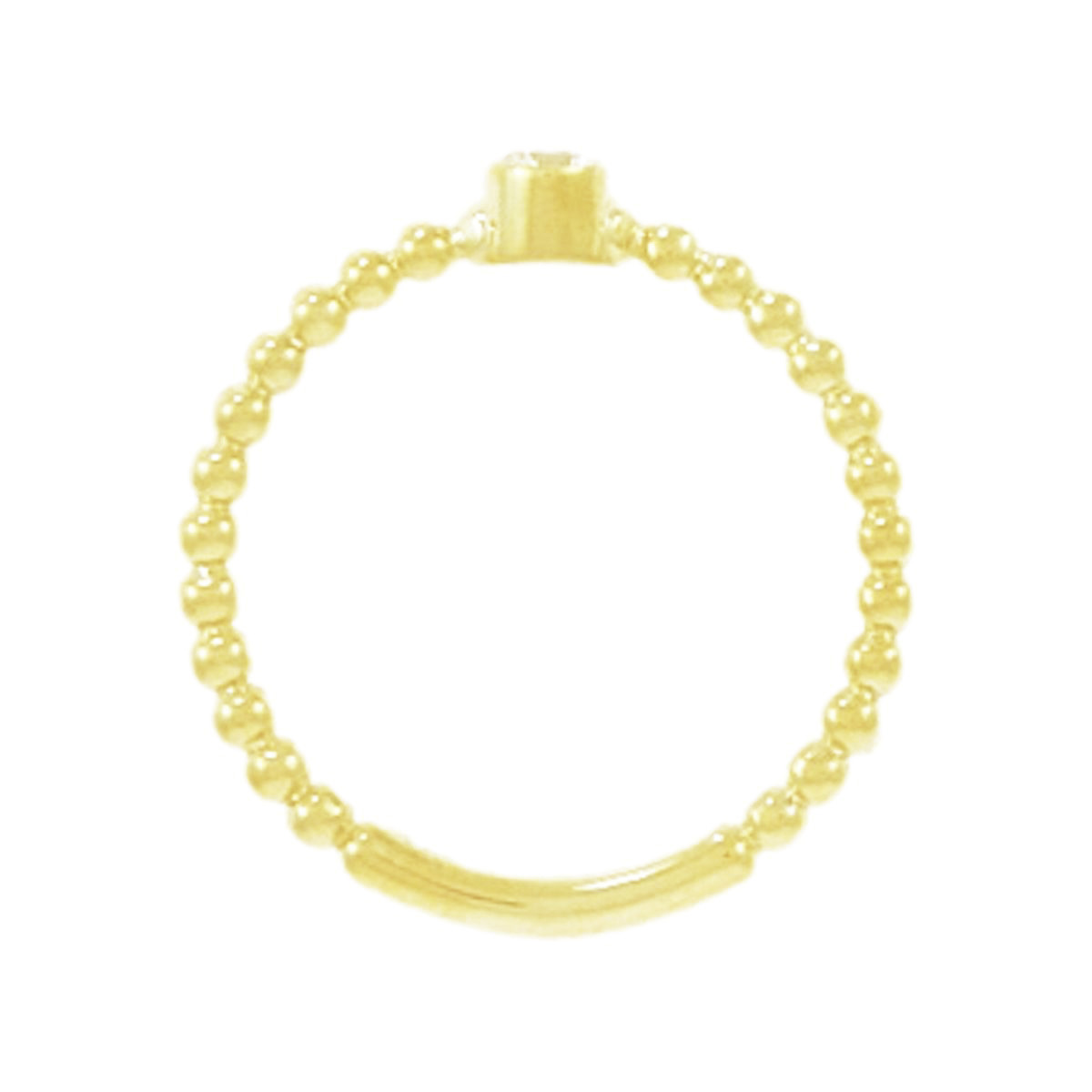 gold & cz eternity ring 7381-1-3_clipped_rev_1 Gold & Cubic Zirconia Eternity Ring - Image 3