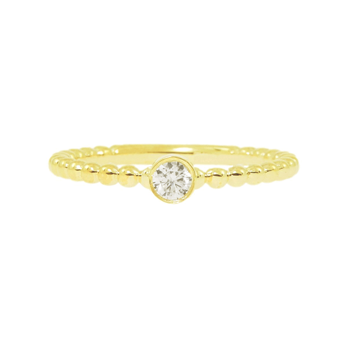 gold & cz eternity ring 7381-1_clipped_rev_1 Gold & Cubic Zirconia Eternity Ring - Image 1