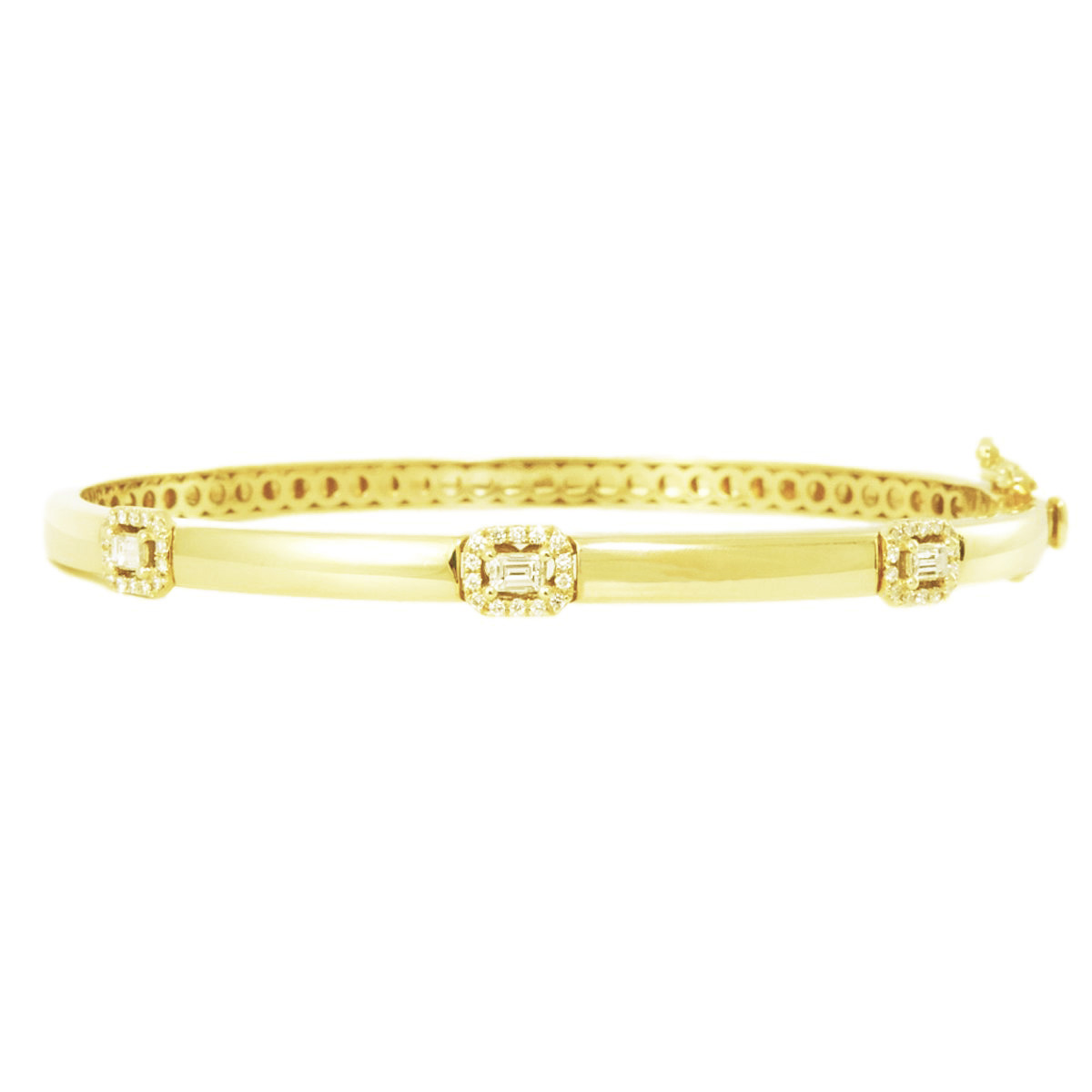 gold & diamond bangle 26391-1-2_clipped_rev_1 Χρυσό Βραχιόλι με Διαμάντια - Image 1
