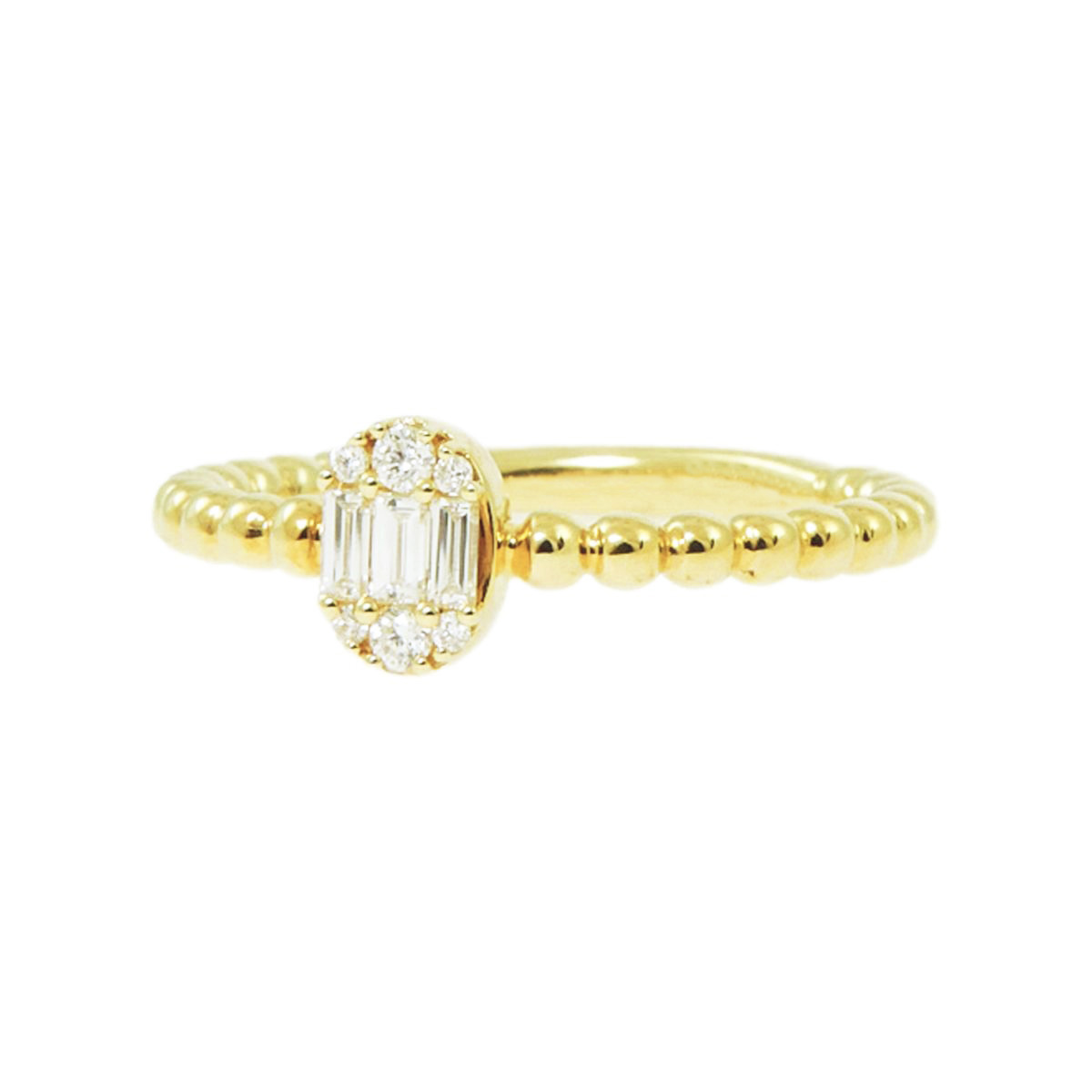 gold & diamond eternity ring 7335-1-2_clipped_rev_1 Gold & Diamond Ring - Image 2
