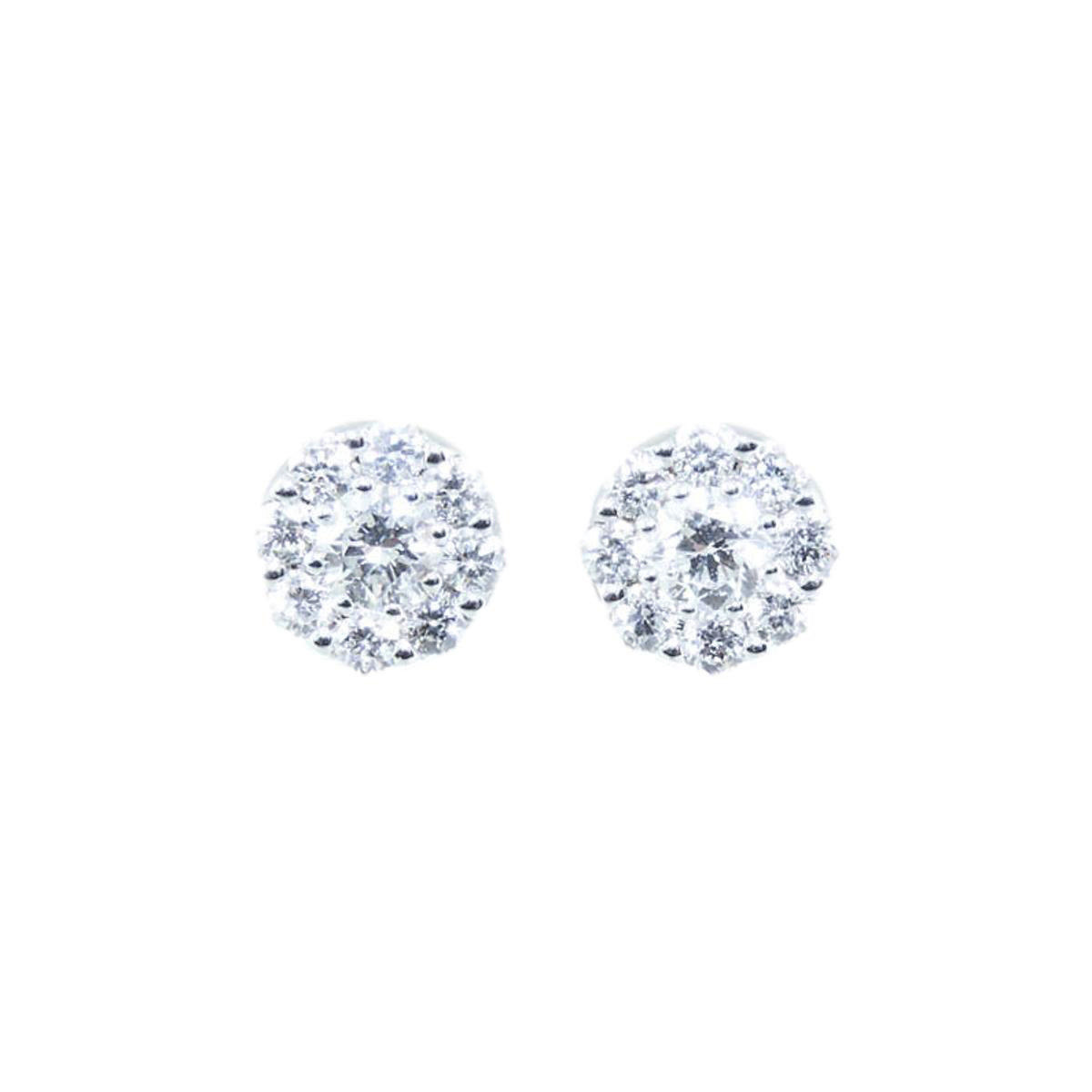 2-Gold & diamond earrings 6754_clipped_rev_1 (1) Χρυσά Σκουλαρίκια με Διαμάντια - Image 1