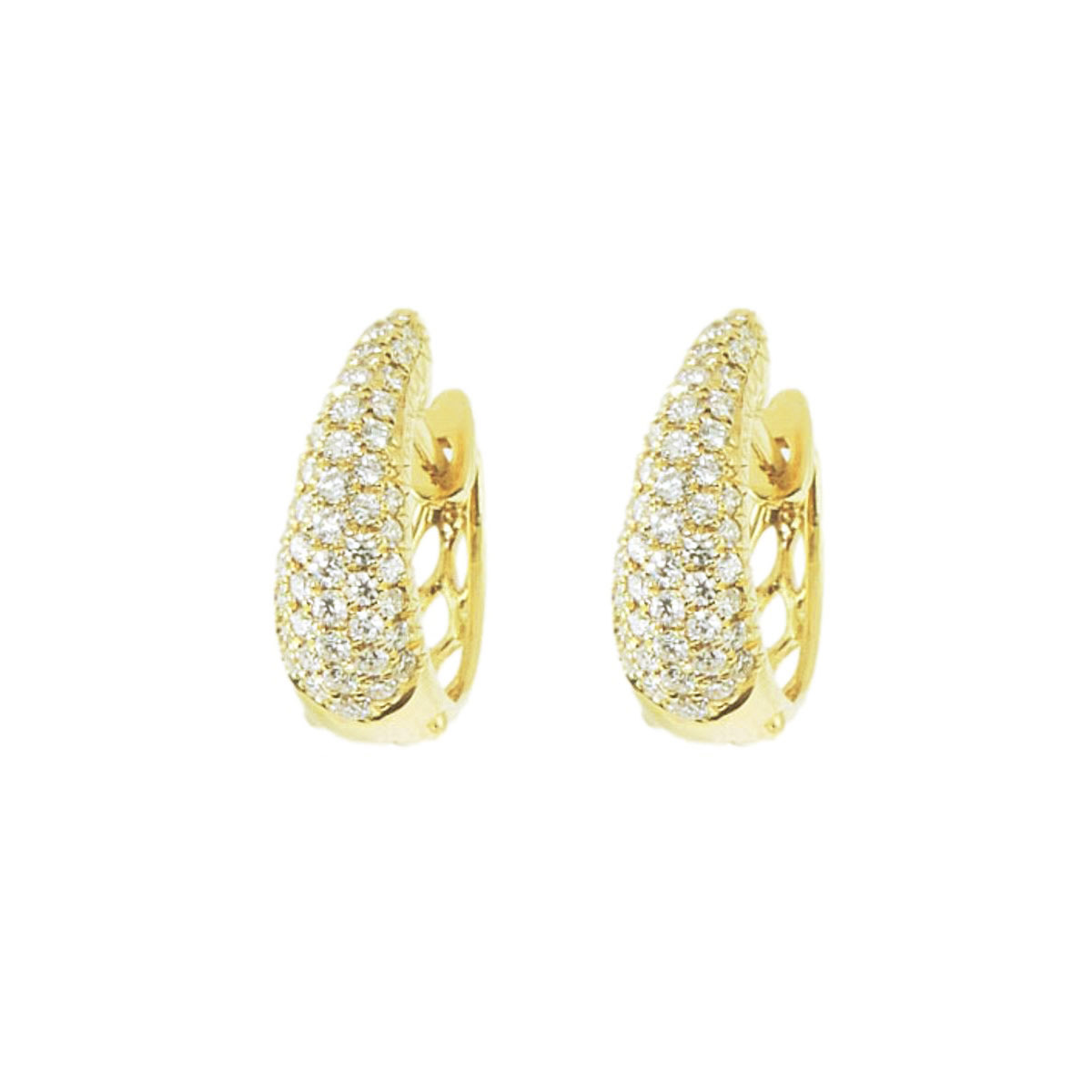 Gold & diamond earrings 6770_clipped_rev_1 Χρυσά Σκουλαρίκια με Διαμάντια - Image 1