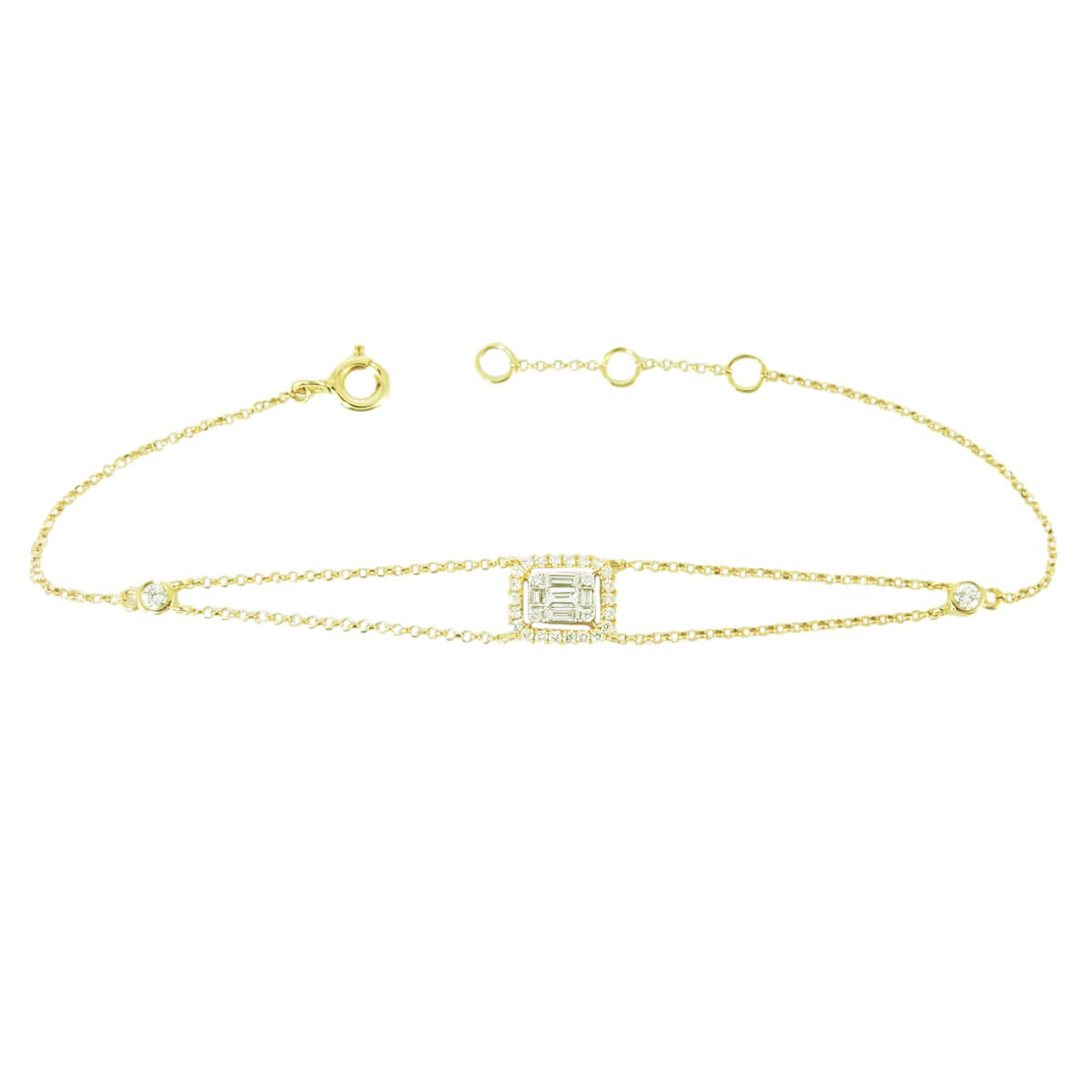 gold diamond bracelet 26412_clipped_rev_1 Χρυσό Βραχιόλι με Διαμάντια - Image 1