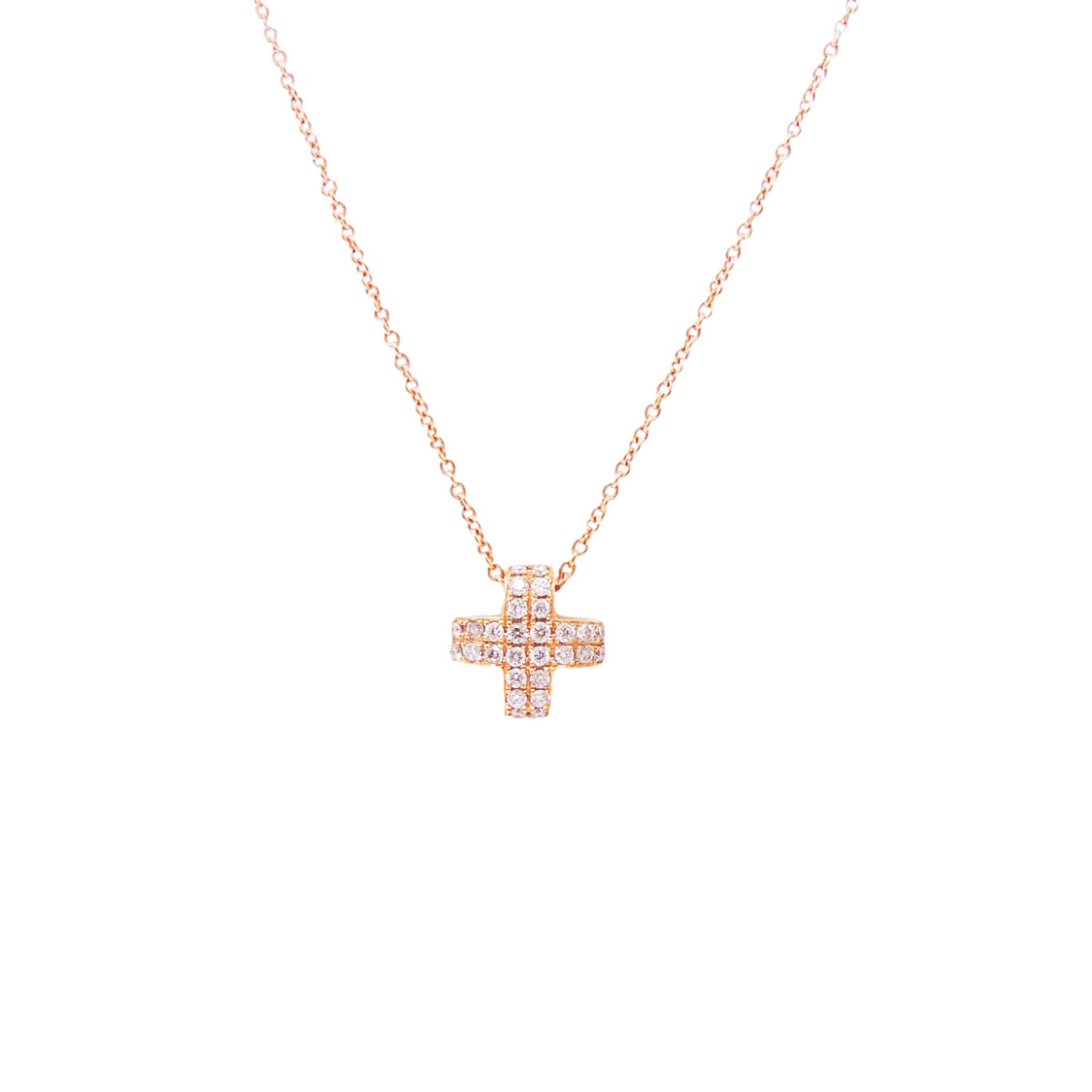 Gold, diamond cross & chain 4718_clipped_rev_1 Χρυσός Σταυρός με Διαμάντια & Αλυσίδα - Image 1