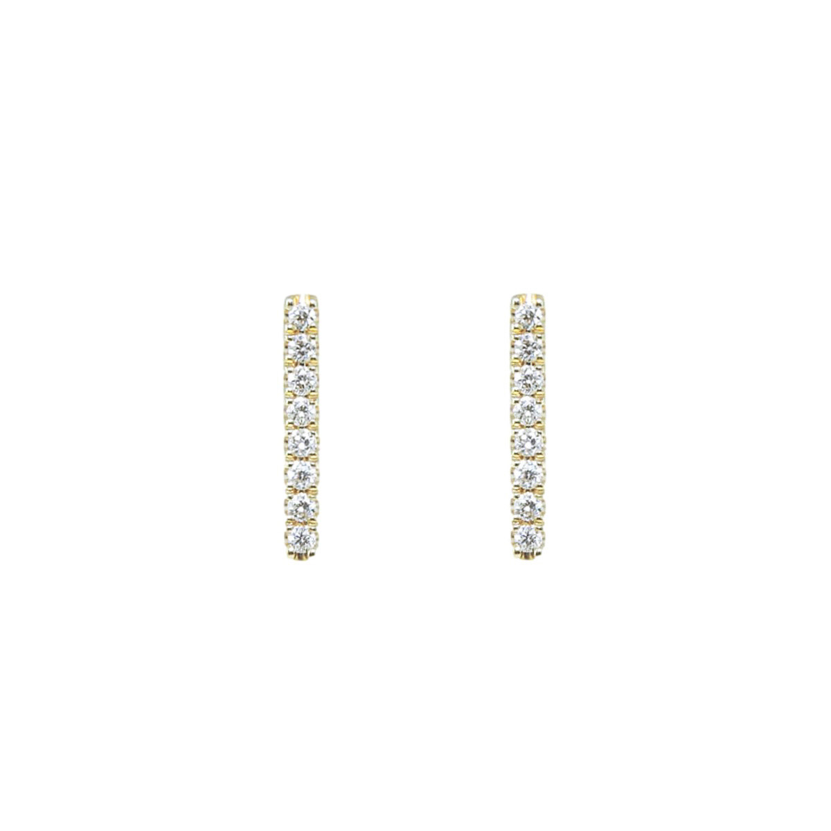 Gold & diamond earrings 6539_clipped_rev_1 Χρυσά Σκουλαρίκια με Διαμάντια - Image 1