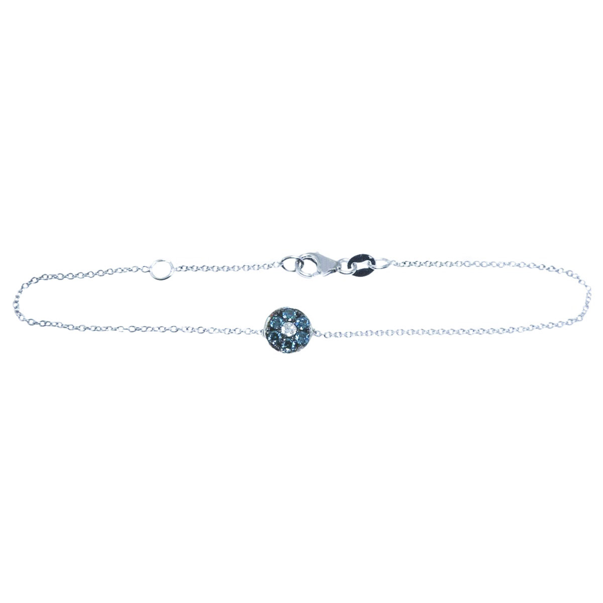 Gold & diamond evil eye bracelet 8082_clipped_rev_1 Χρυσό Βραχιόλι Μάτι με Διαμάντια - Image 1