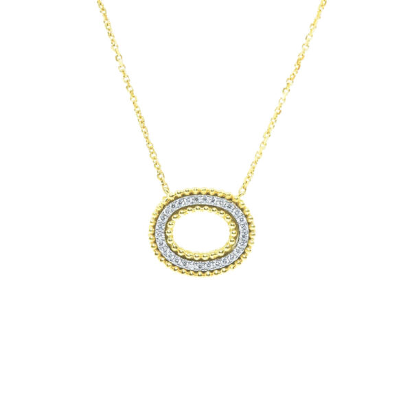 Χρυσό Κολιέ με Διαμάντια